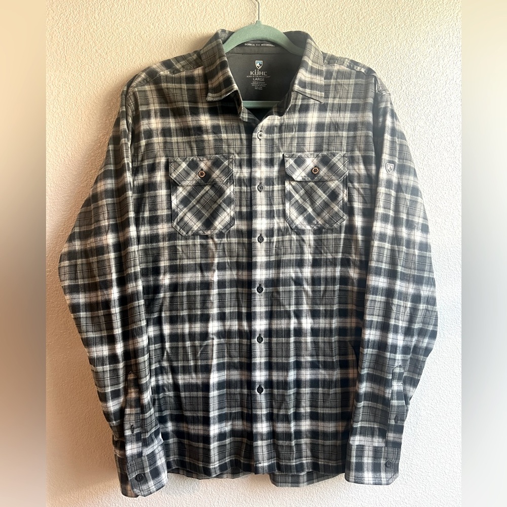 Kuhl Plaid Bottom Up Flannel Long Sleeve Large